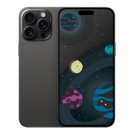 Apple iPhone 15 Pro Max 256GB («Чёрный титан» | Black Titanium)  за 123 990